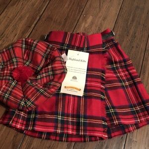 James Pringle Inverness Wool Tartan Kilt & Tam